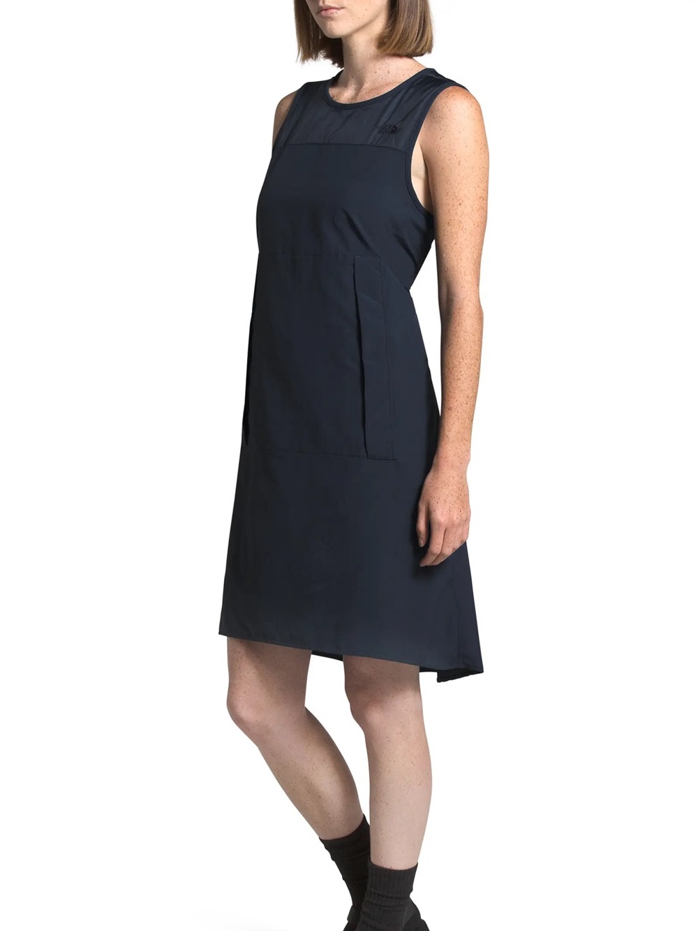 The North Face Explore City Bungee Travel Dress Black Size M Packable High Low